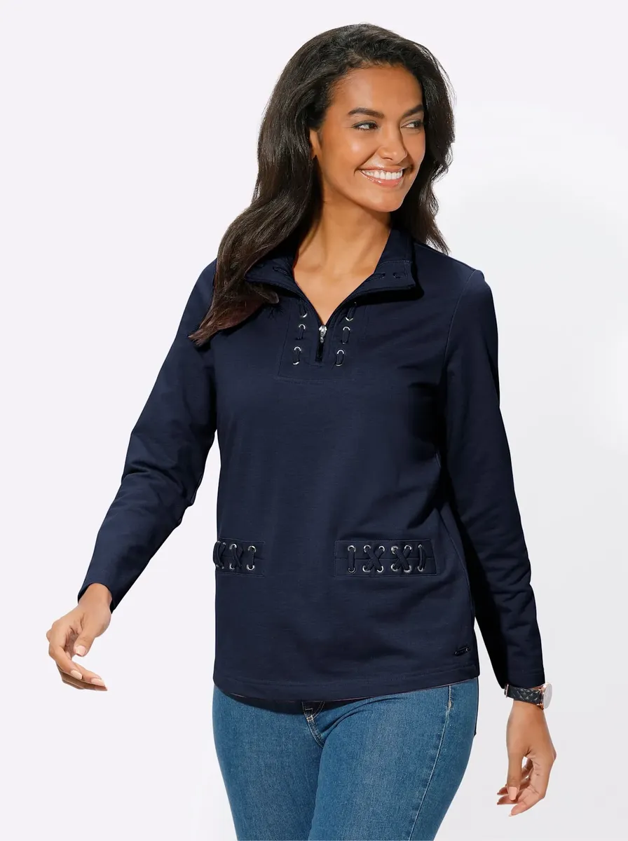 

Толстовка в стиле casual Casual Looks, цвет морской волны