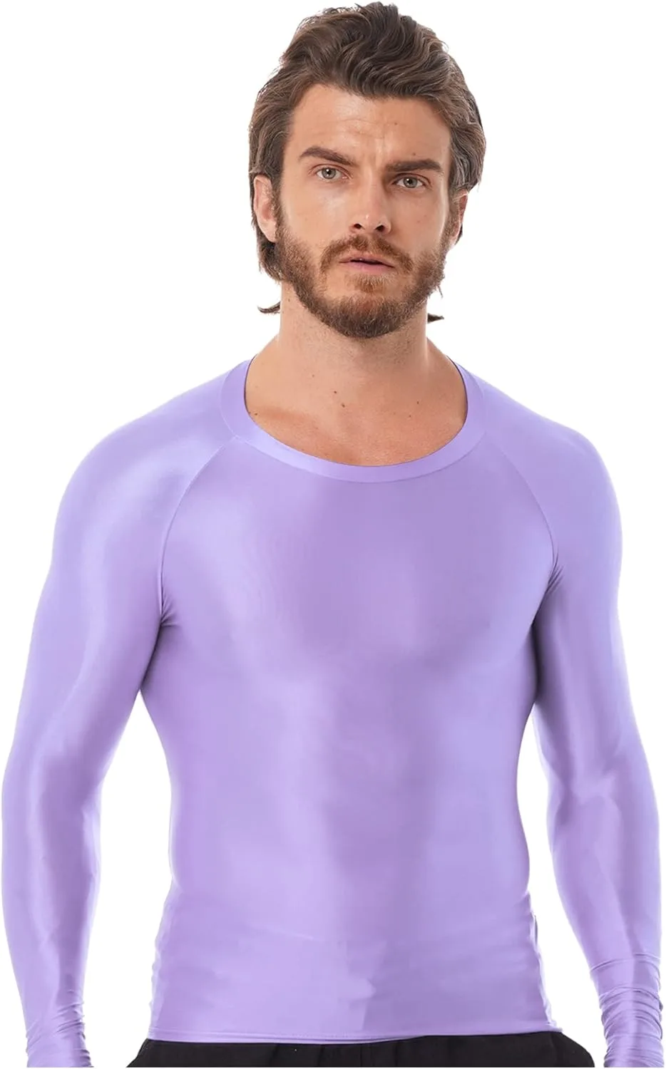 

Moily мужская футболка Crew Neck с масляным глянцем для фитнеса