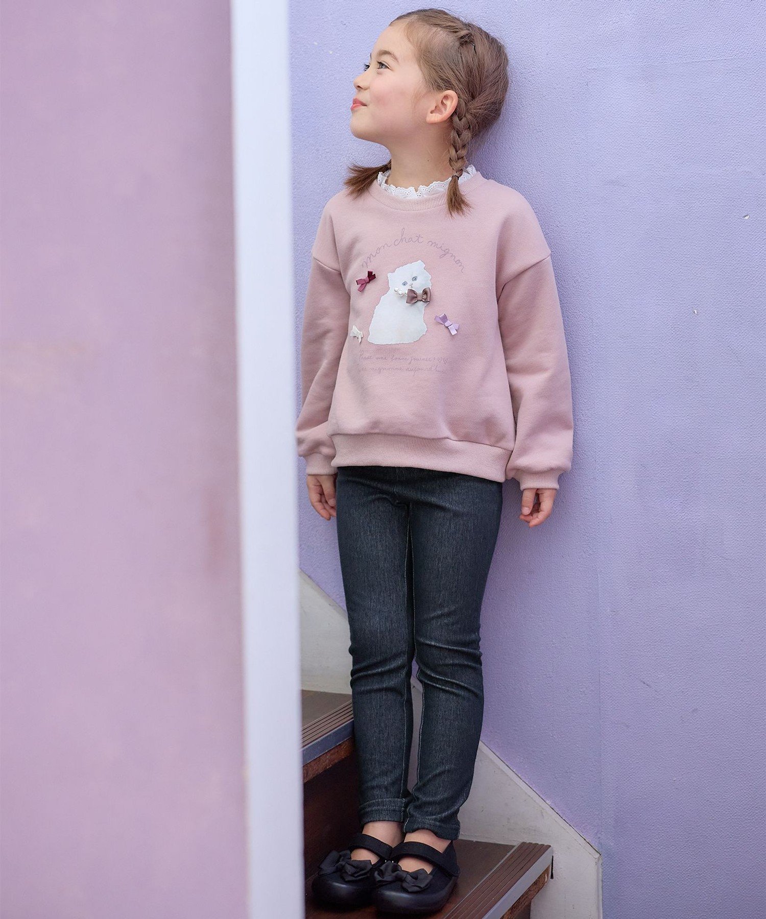 7 дней в неделю: Кошачьи штаны Any Kids, Denim [775] — фото 2
