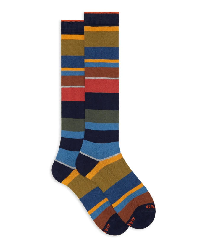 

Длинные носки из хлопка и кашемира Gallo, мультиколор