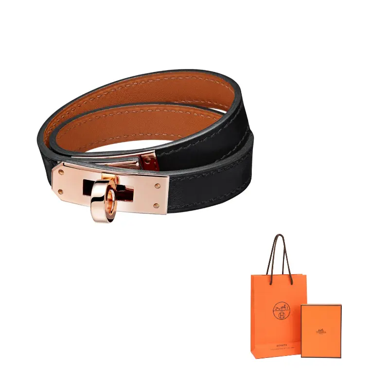 

HERMES Браслеты на запястье Kelly Calfskin унисекс rose gold