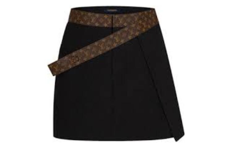 

Повседневная юбка женская черная Louis Vuitton