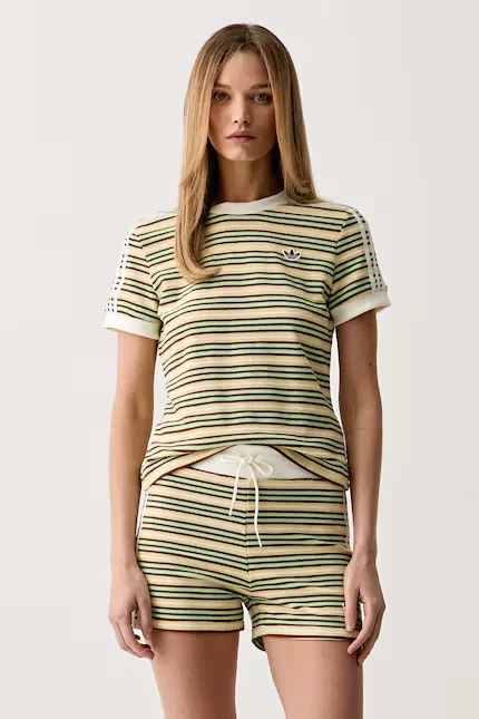 Футболка с коротким рукавом из вискозы Adidas Originals, желтый