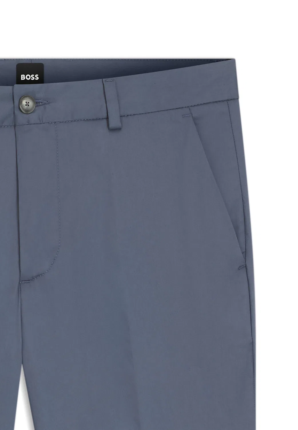 Брюки-чиносы Boss Slim fit Kaiton синего цвета — фото 2