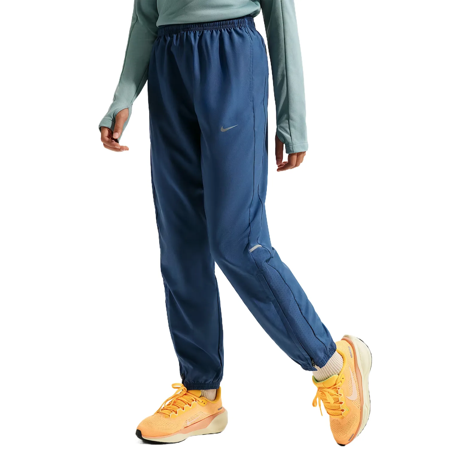 Dri-FIT Miler умеренные быстросохнущие брюки весна-осень kids' Nike, mysterious deep sea синий — фото 3