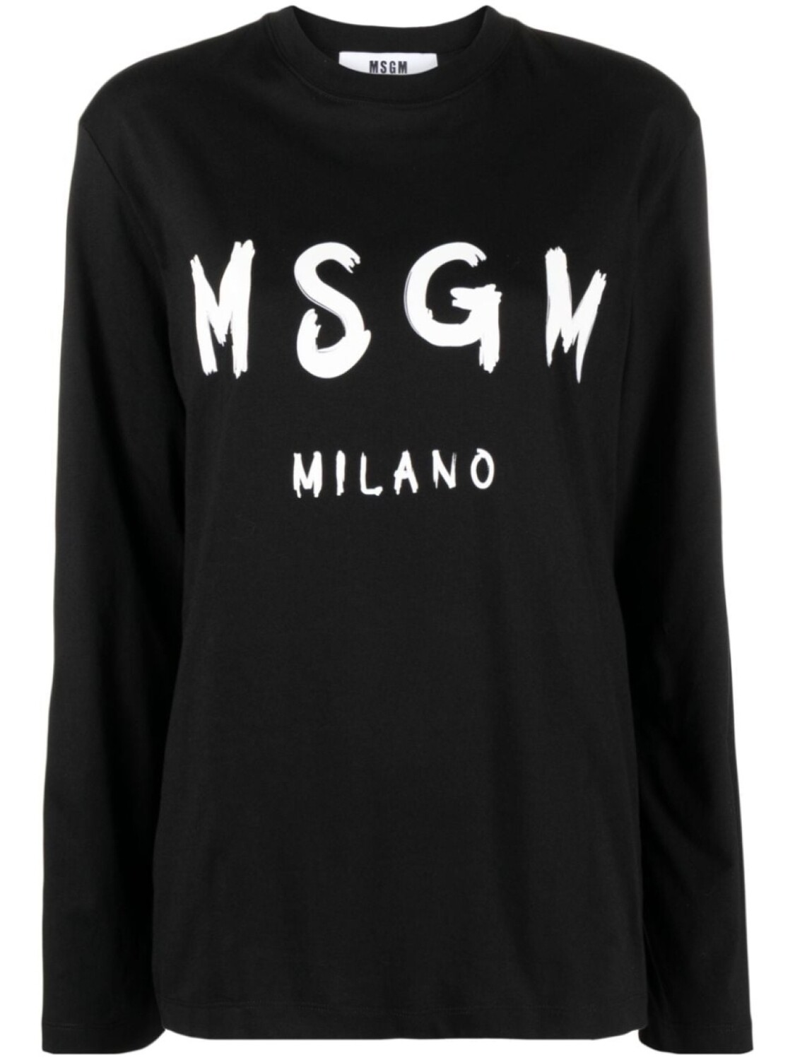 

MSGM футболка с длинными рукавами и логотипом, черный