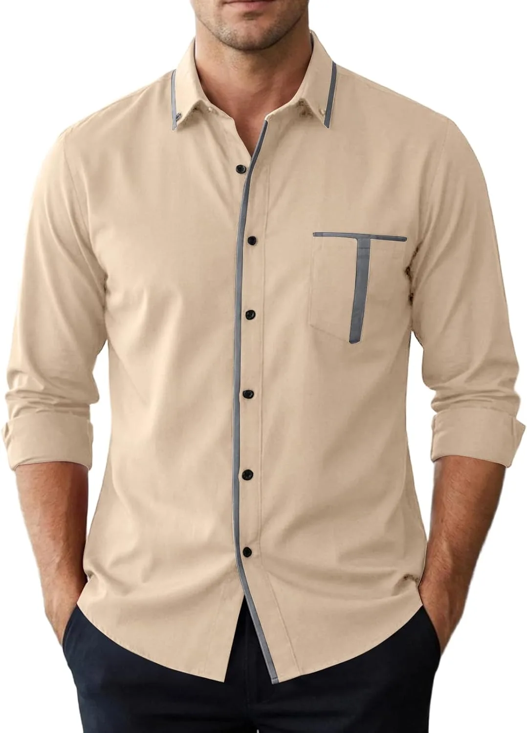 

Мужская поло-рубашка Henley с коротким рукавом