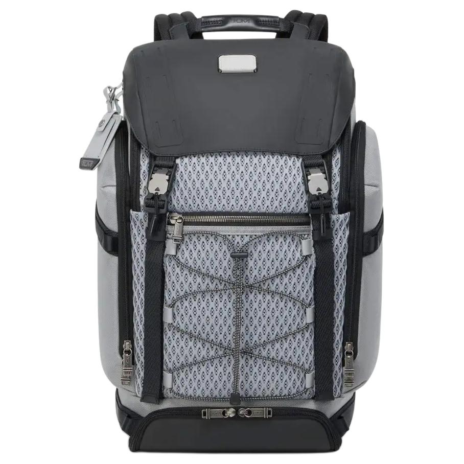 

TUMI Серый синий нейлоновый рюкзак с сеткой