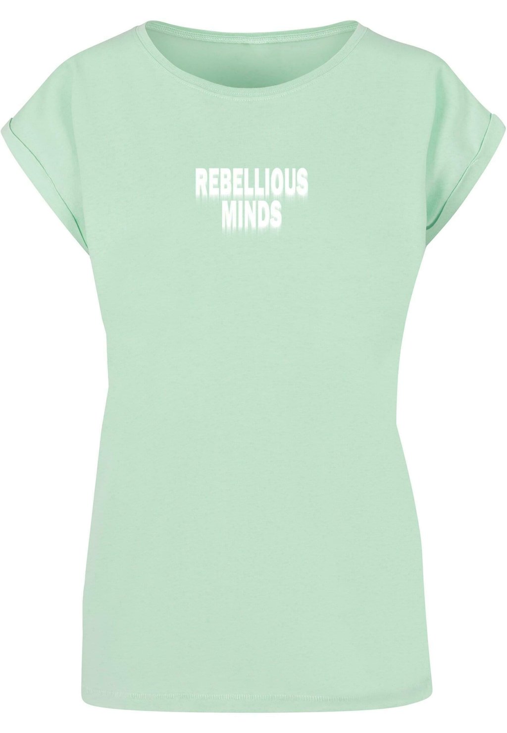 

Футболка с принтом REBELLIOUS MINDS Merchcode, мятный