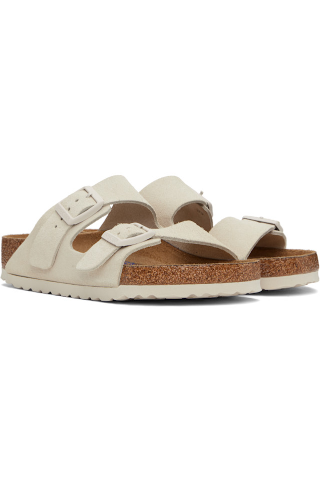 Регулярные сандалии Arizona с мягкой стелькой Birkenstock, белый — фото 4