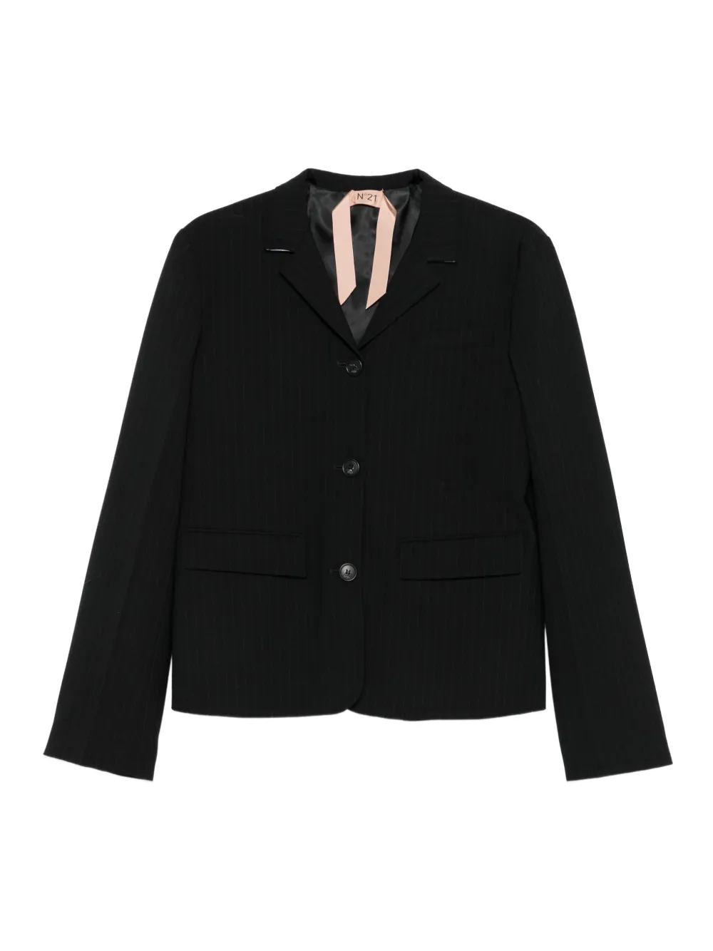 

Блейзер в тонкую полоску Nº21, черный