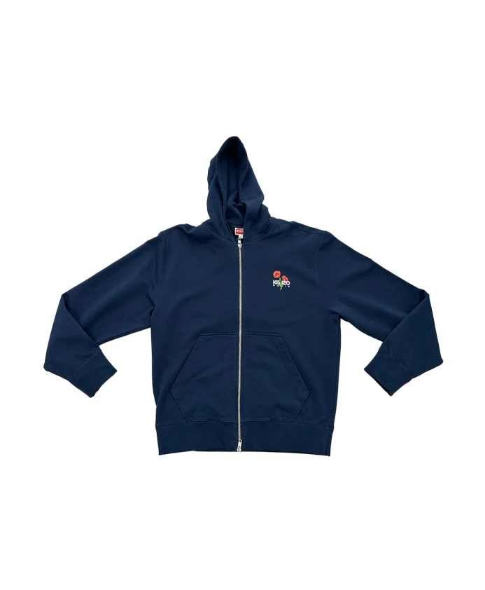 

Темно-Синяя толстовка на молнии с логотипами Kenzo, синий