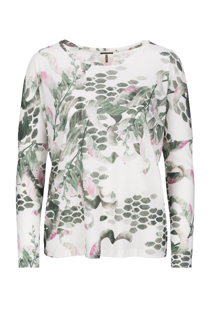 

Лонгслив super.natural Merino, белый