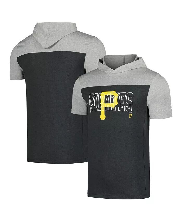 

Мужская черная футболка с капюшоном Pittsburgh Pirates Active Brushed New Era
