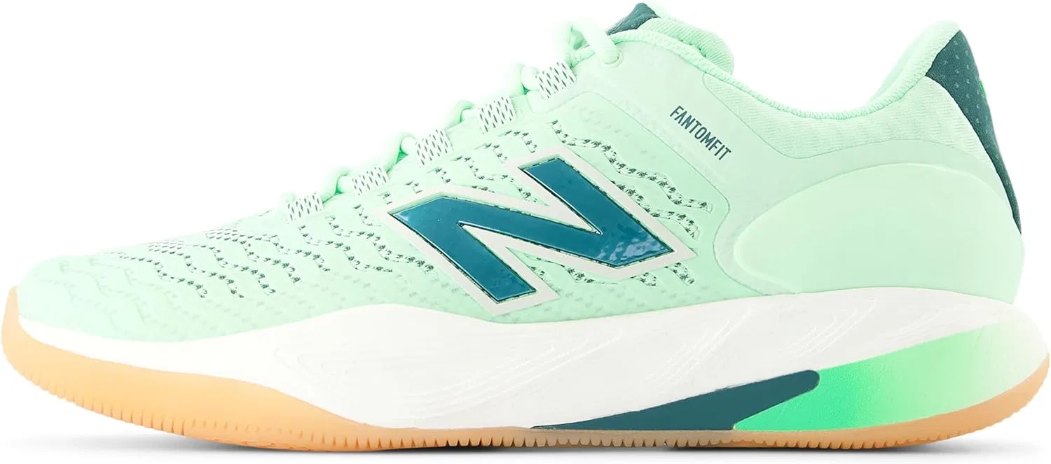 Мужские теннисные кроссовки New Balance Fresh Foam X CT-Rally V2, Lab Green New Spruce Sea Salt — фото 2