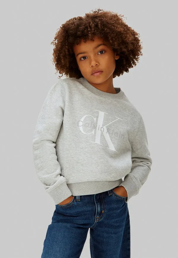 Унисекс толстовка с моно логотипом Calvin Klein Jeans, Grey