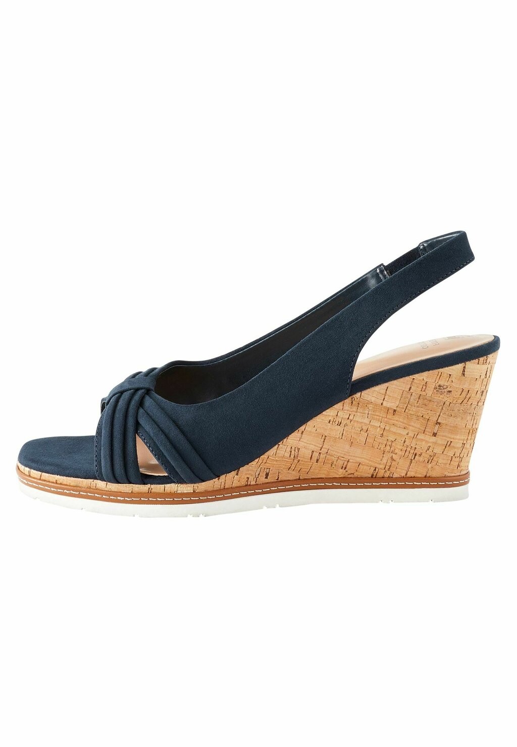 

Босоножки на платформе Forever Comfort Bow Regular Wide Fit Next, темно-синие