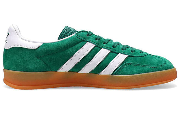 Кроссовки газель домашняя обувь Adidas, зеленый — фото 2