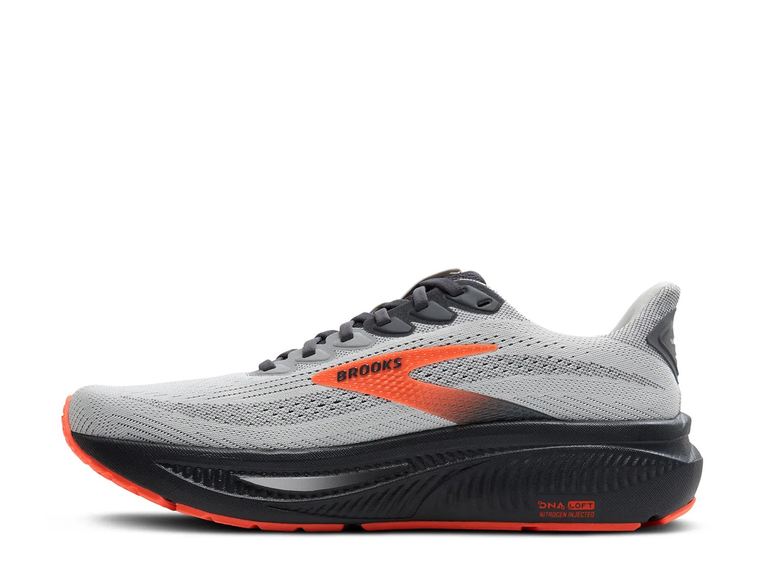 Кроссовки Brooks Ghost 17 Running Shoe - Men's, серый/оранжевый — фото 2