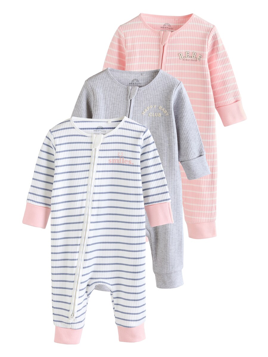

Пижама Next, цвет mottled grey/Rose/White