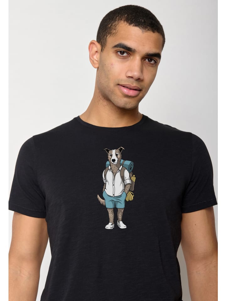 

Футболка Animal Dog Traveler черного цвета GreenBomb