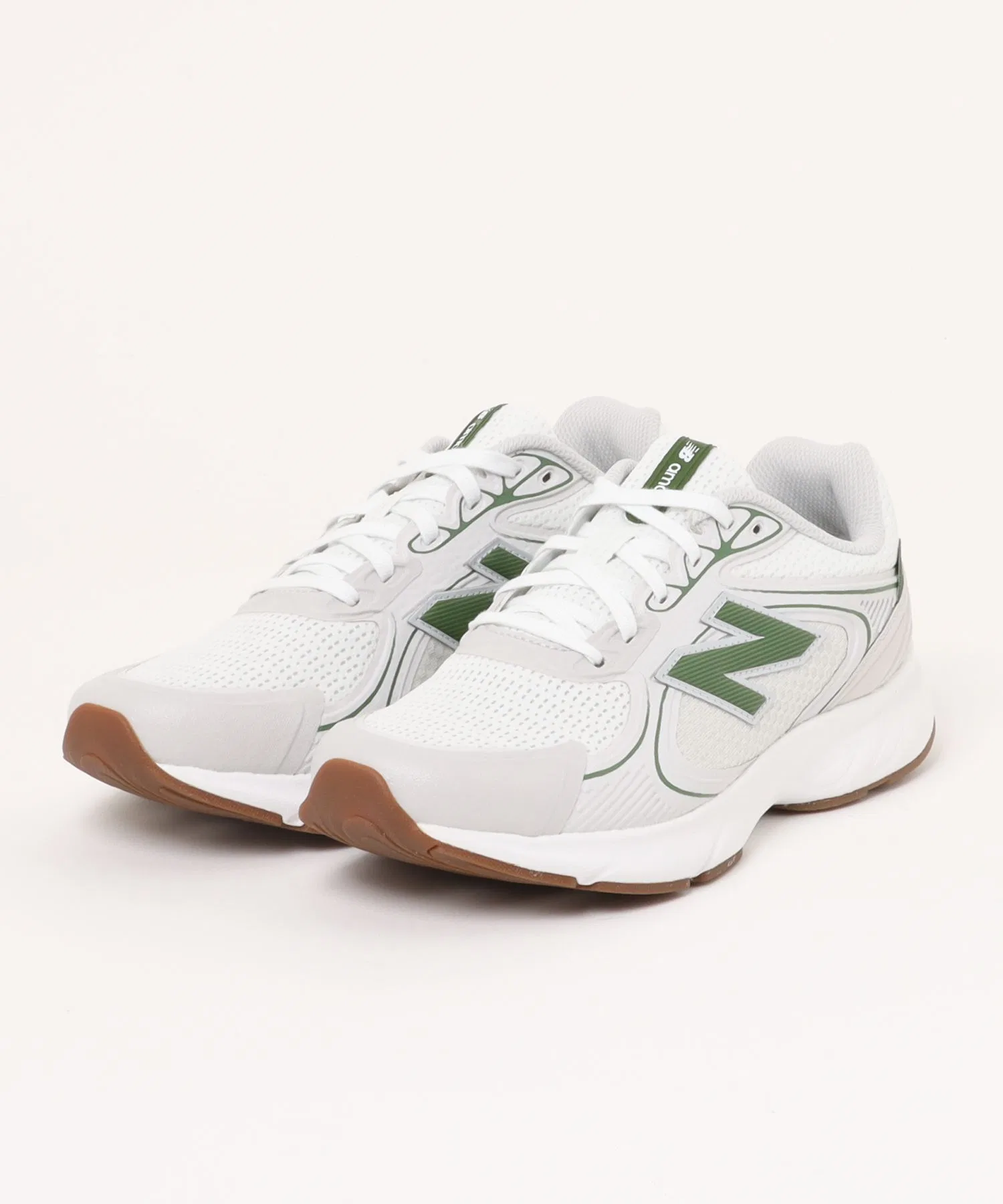 Мужские кроссовки New Balance MAMAS белые с зелёным