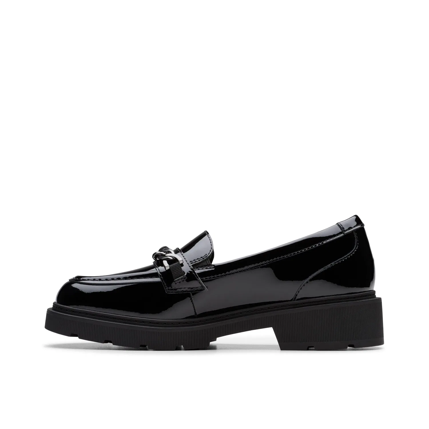 Лоферы на утолщенной подошве Clarks, черный — фото 2