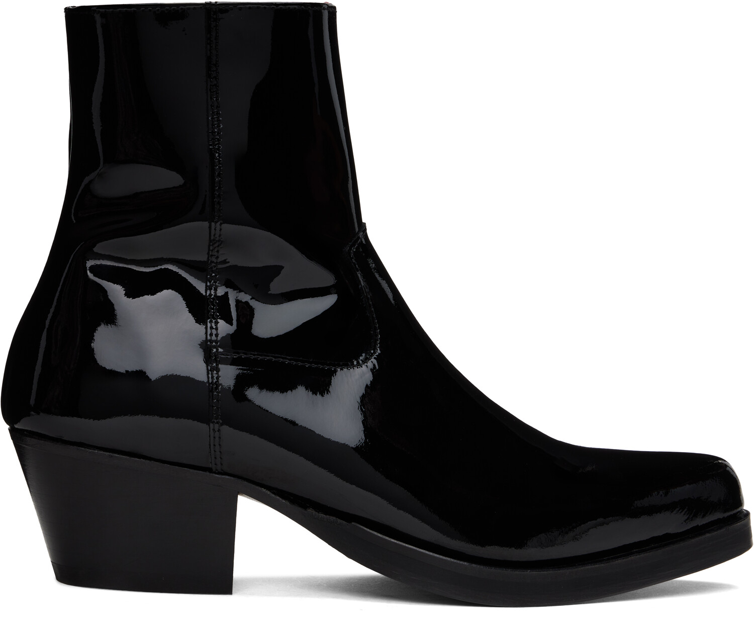 

Черные ковбойские сапоги Ernest W. Baker, Black patent leather