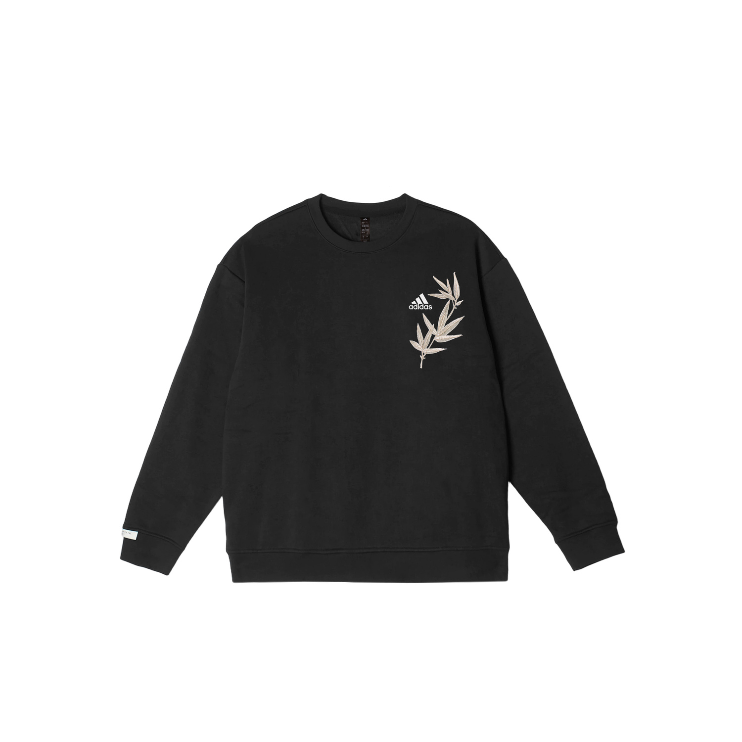 

Adidas Толстовки LABEL унисекс, черные, с круглым вырезом, средней толщины