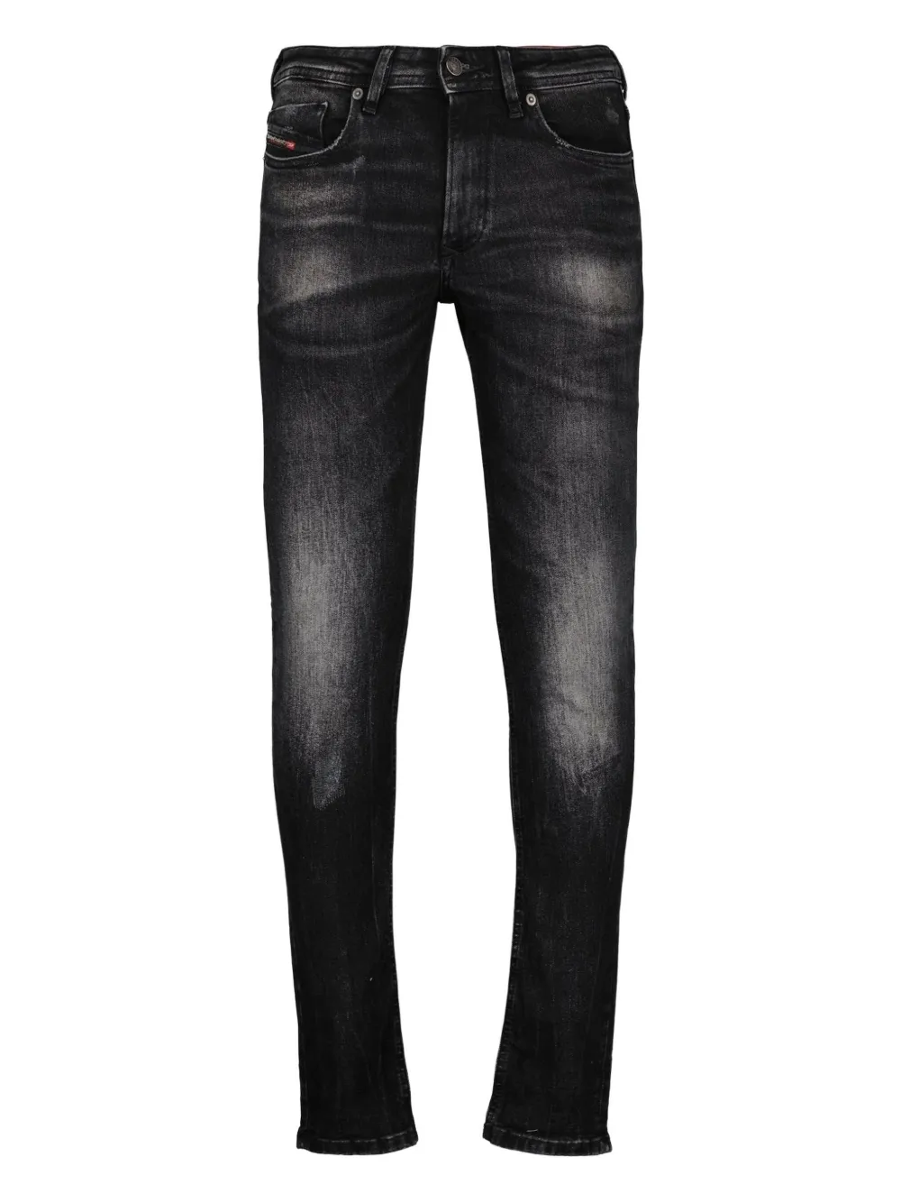 

Выцветшие джинсы скинни DIESEL, черный