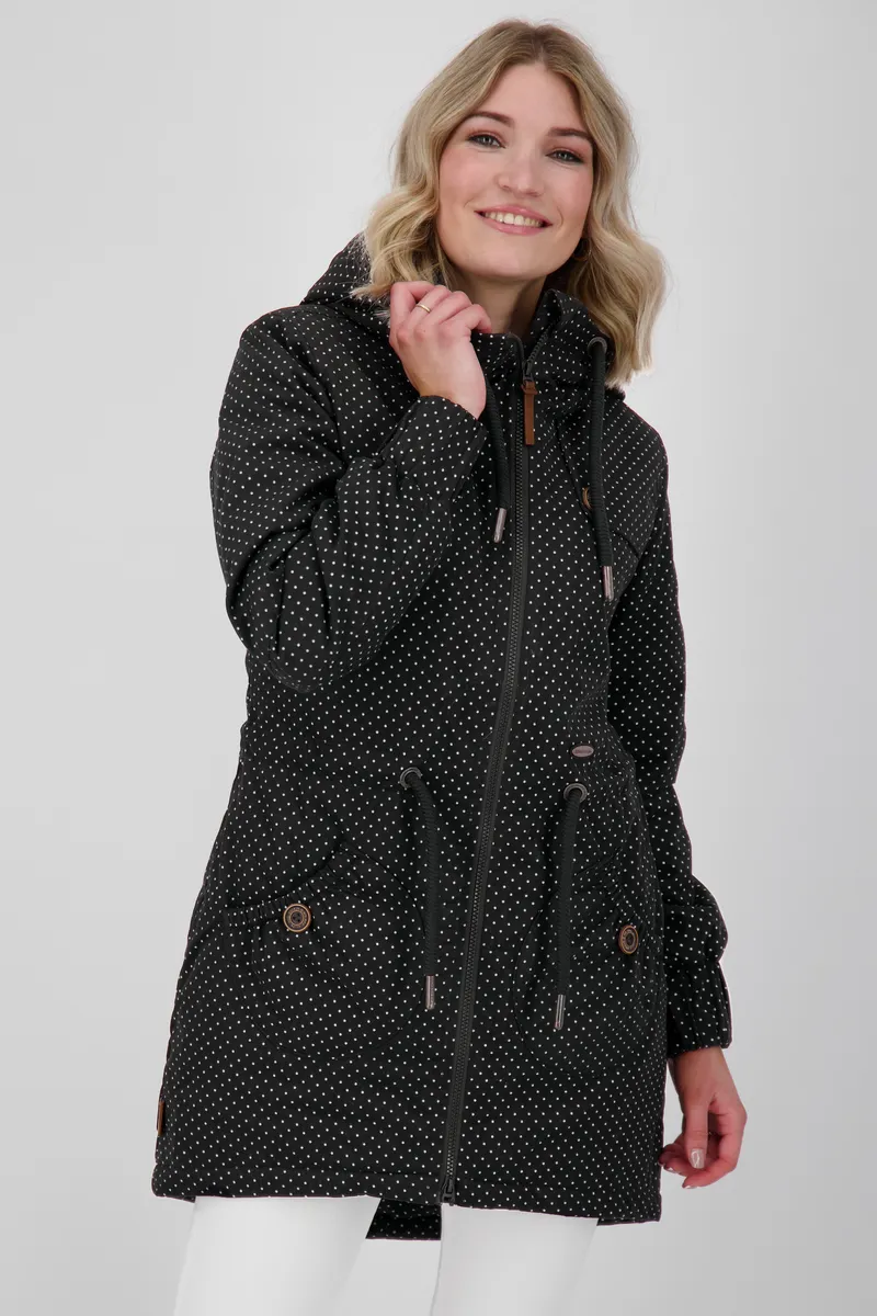 

Зимняя куртка Alife & Kickin "CharlotteAK A Coat женская зимняя куртка, куртка на подкладке", цвет Black Dots