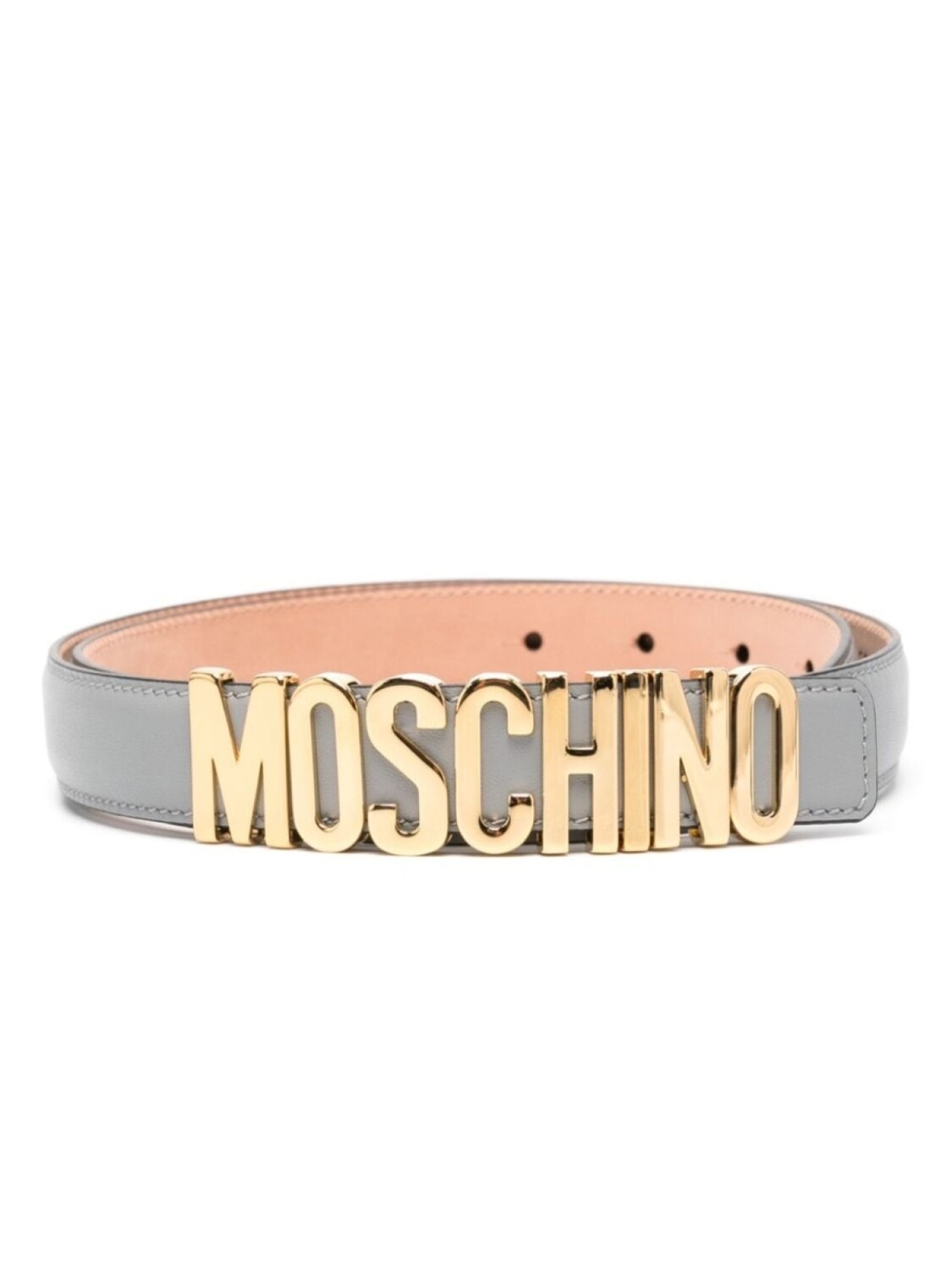 

Moschino ремень с логотипом, серый