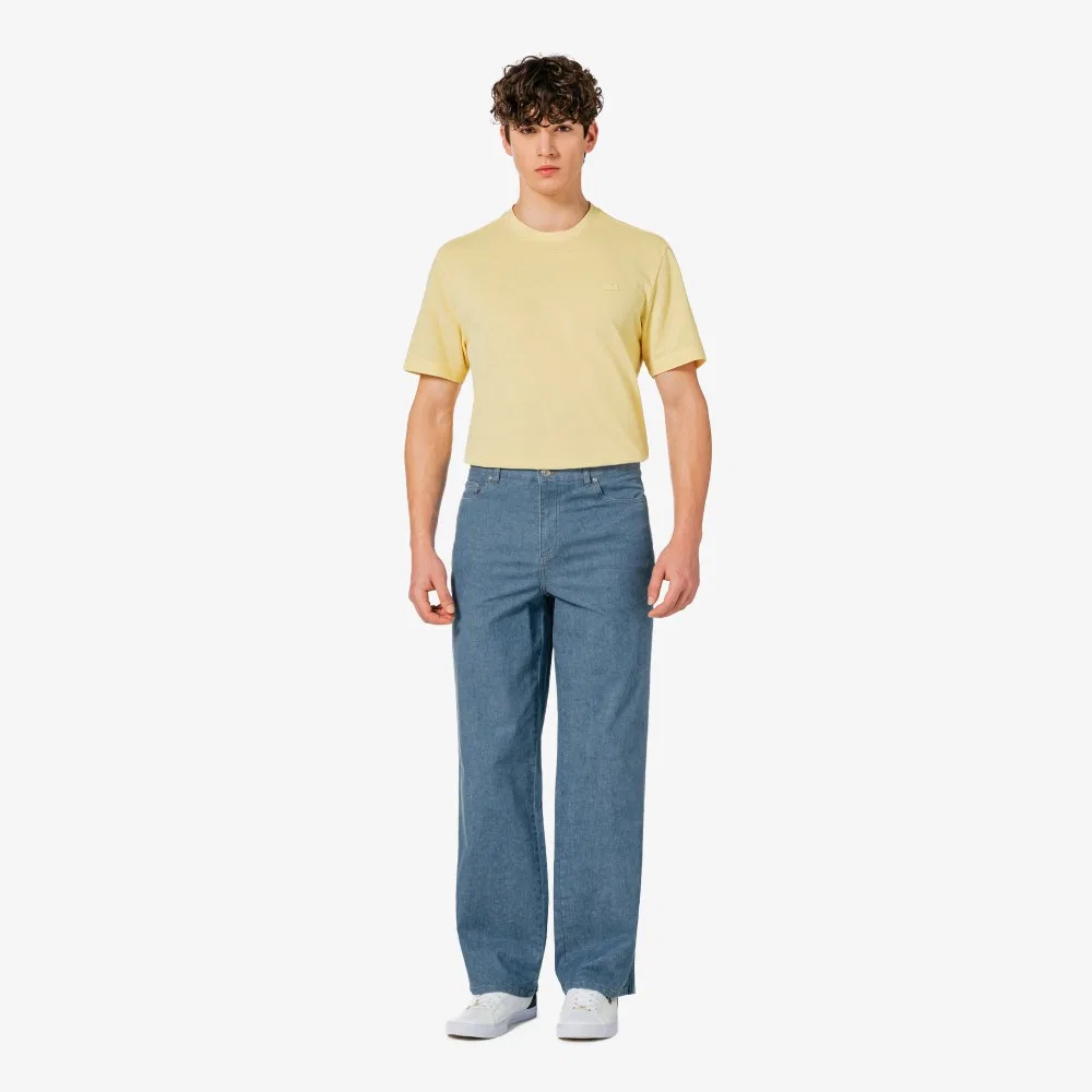 Мужские джинсы Spring Denim Like светло-синие от Lacoste — фото 4
