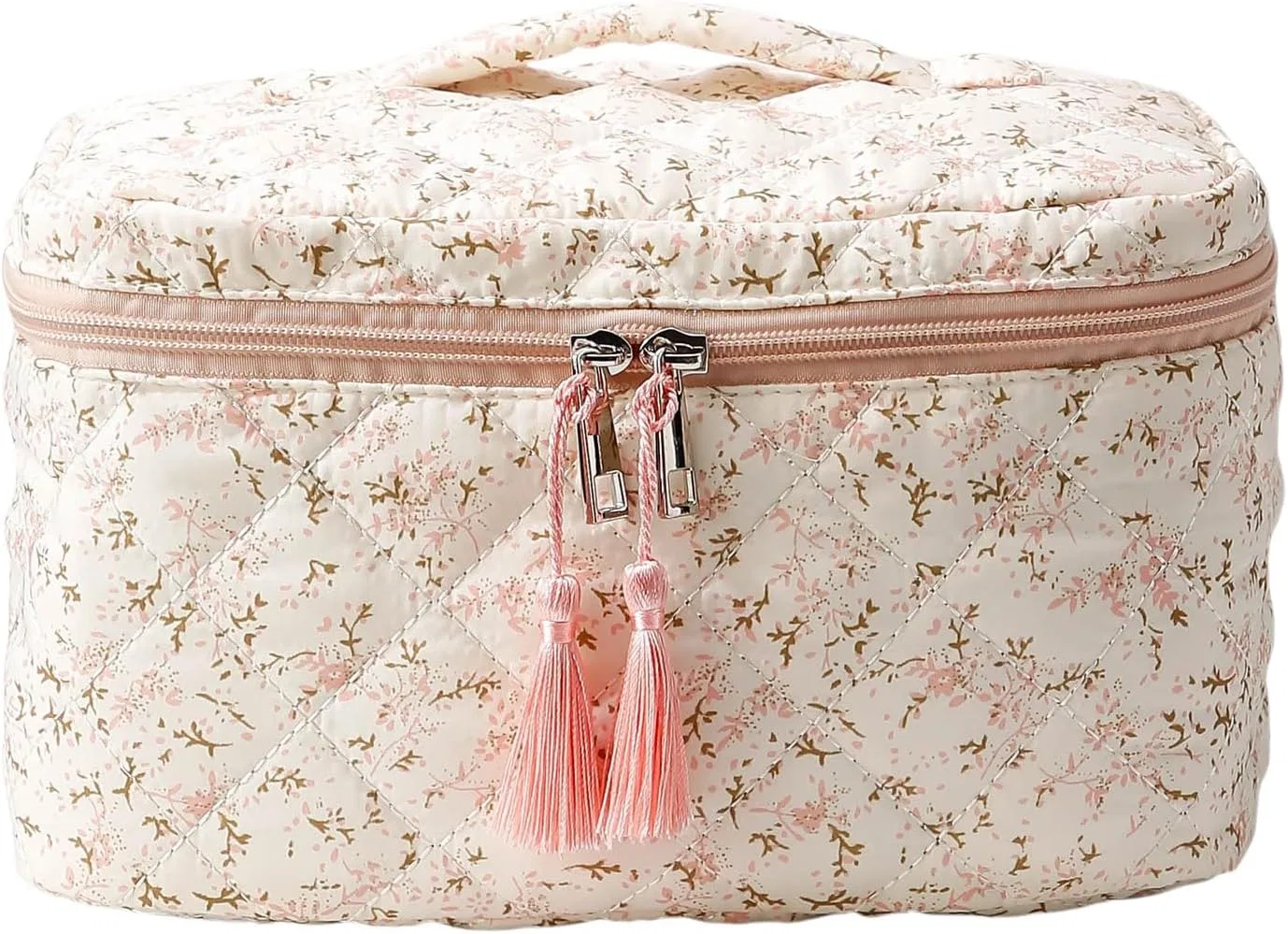 Косметичка из стеганого хлопка с цветочным узором Sdsfgx, Rose