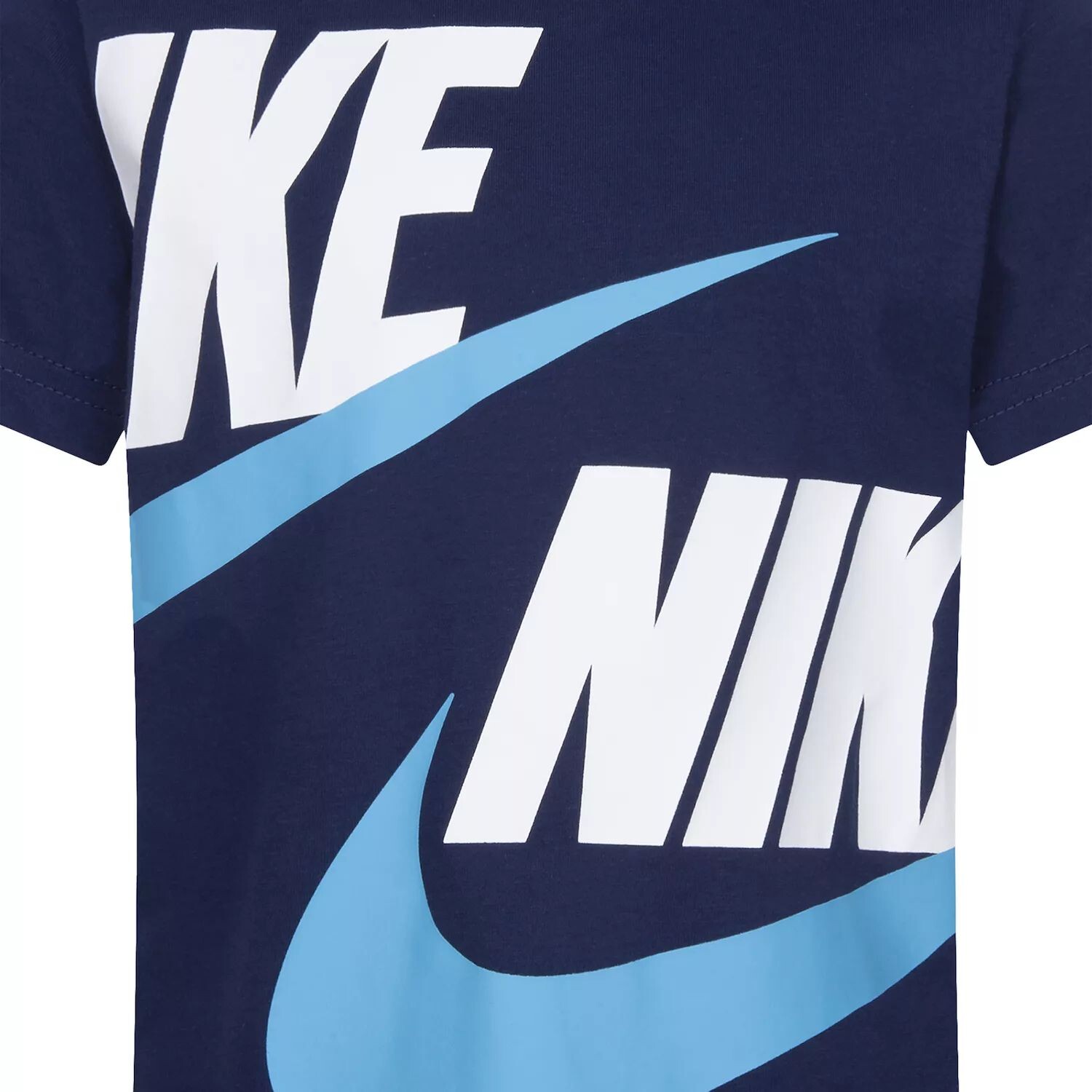 Комплект футболки Nike с большим двойным логотипом и шорт с логотипом для мальчиков 4–7 лет Nike — фото 4