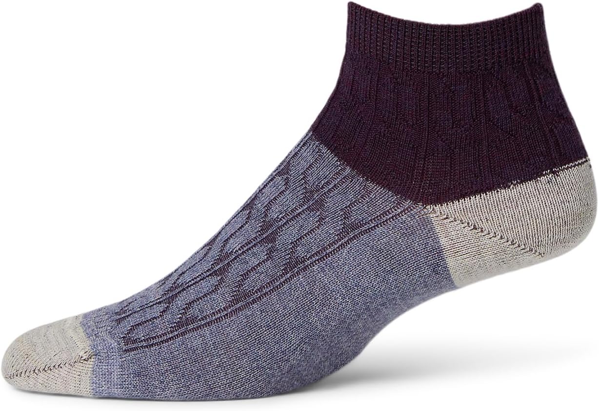 

Носки Smartwool Everyday Cable Ankle Boot Socks, цвет Chalk Violet