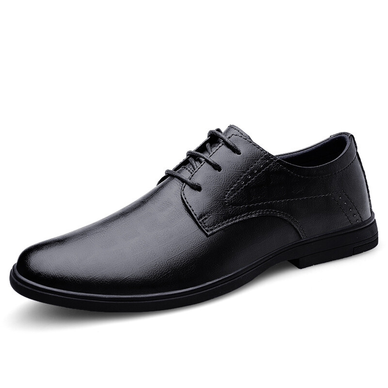 

Туфли мужские низкие King Jinmai, цвет Black 23010HS