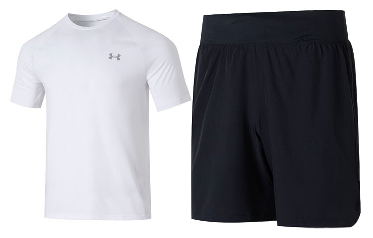 

Повседневная спортивная одежда для мужчин белого и черного цвета Under Armour, черный