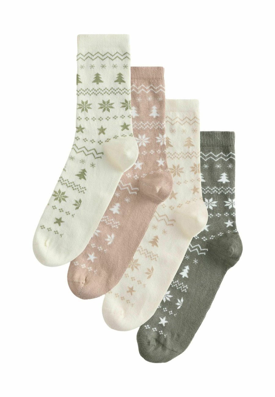 

Носки Next ANKLE 4 PACK , Neutral Fairisle Pattern/Beige