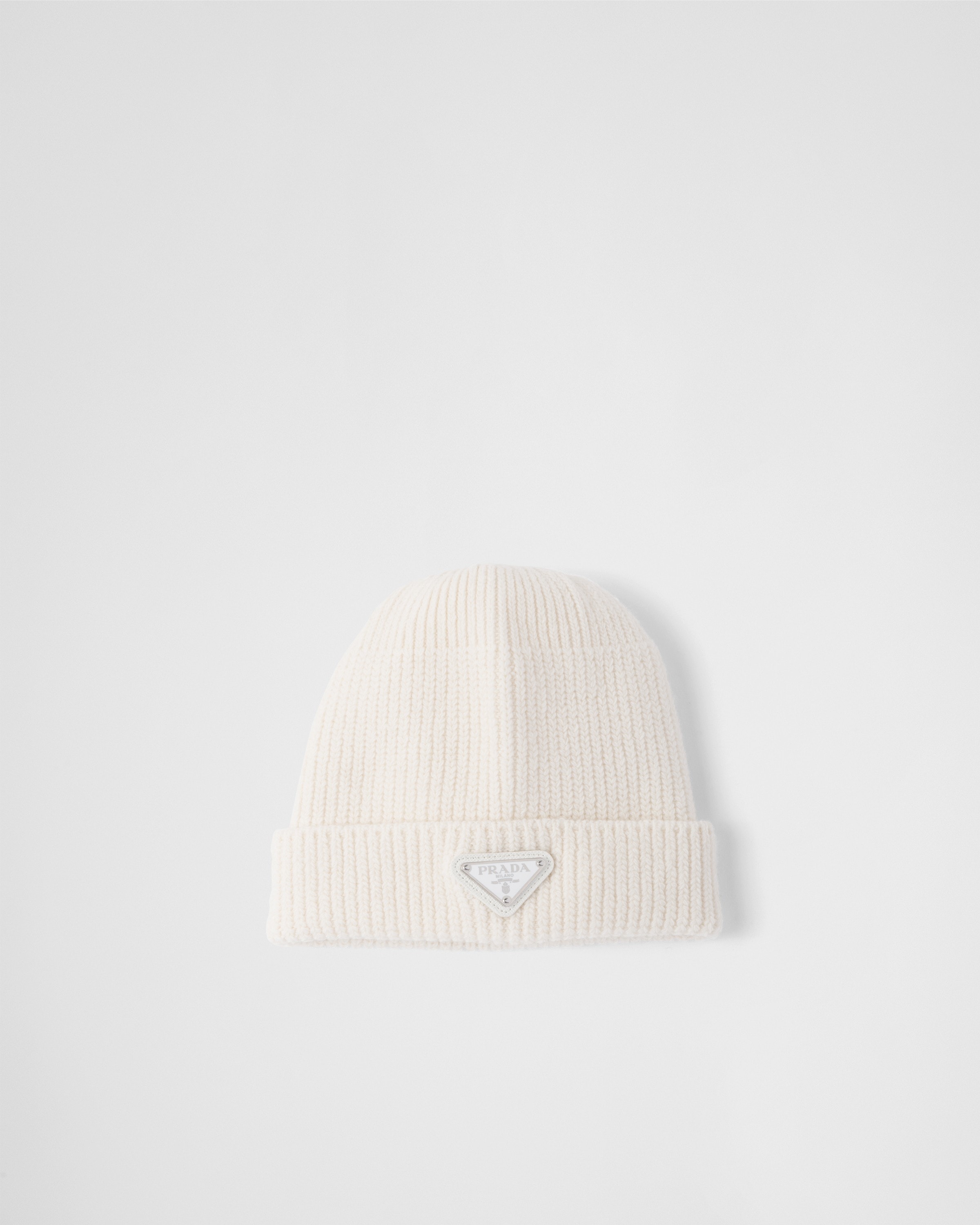 

Шерстяная и кашемировая шапка Prada, белый