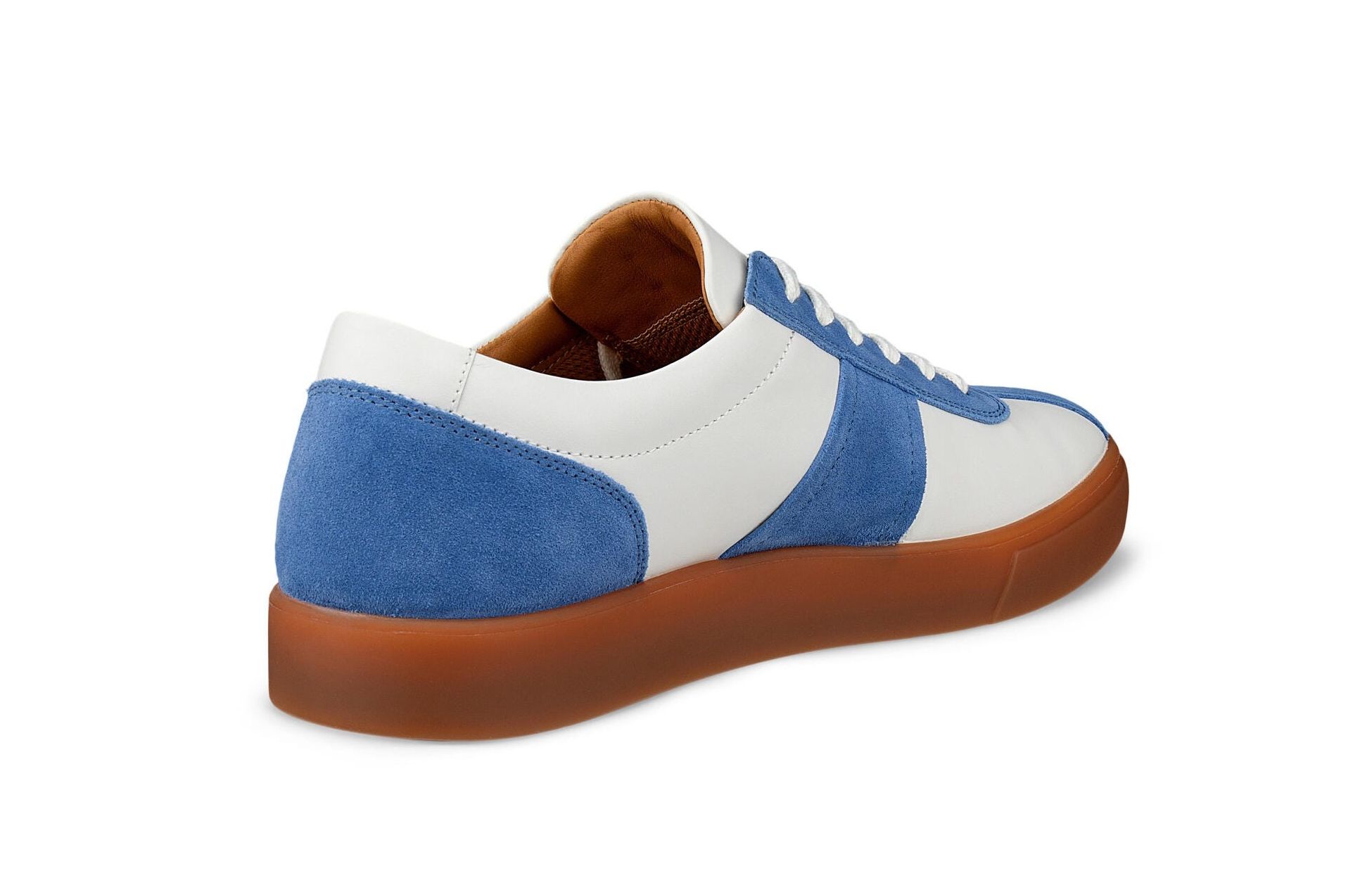 Ecco SS26 SOFT 10 Collection Low top кроссовки для скейтбординга мужские White/Sapphire Blue — фото 3