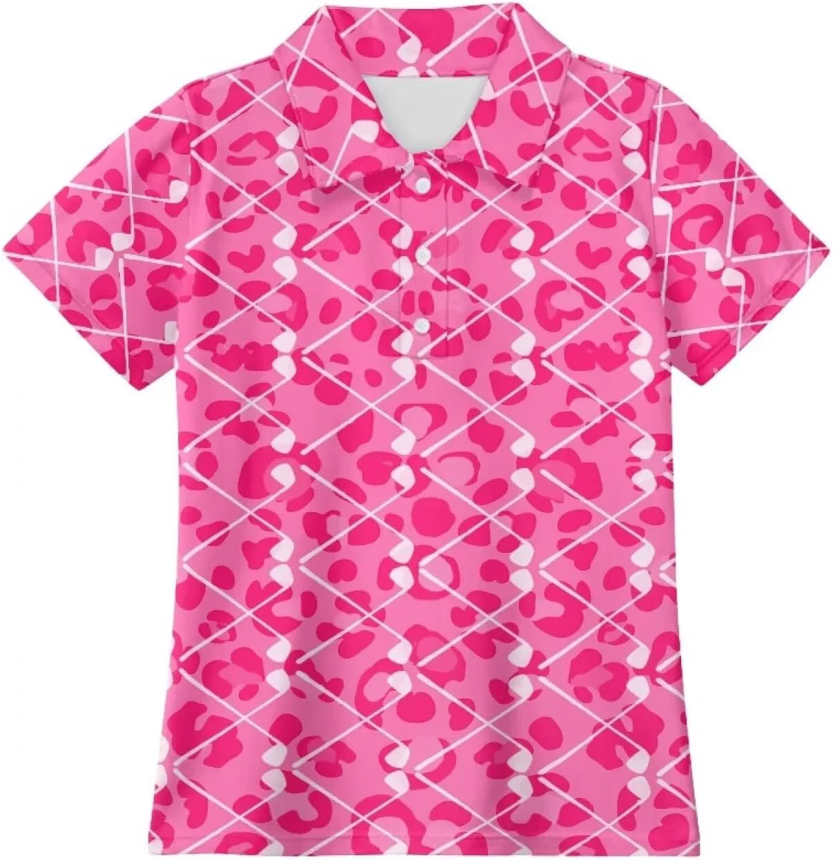 Детское поло для активного отдыха, Snilety, Pink Leopard — фото 3