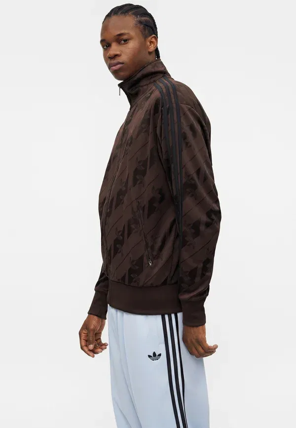 Куртка Monogram firebird summer jacket Adidas Originals, кофе — фото 4