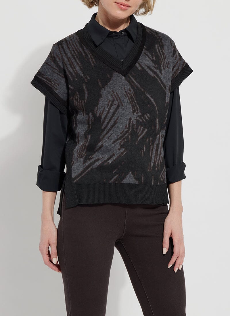 

Жилет-свитер Кимберли Lysse, цвет abstract overlay jacquard