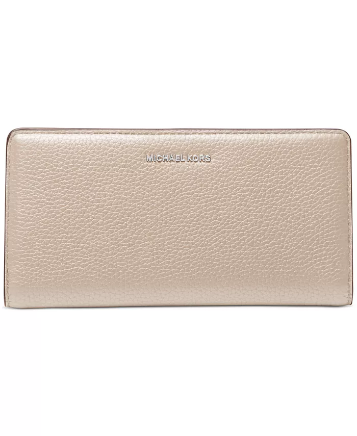 

Бумажник Bryant Large Slim Leather Snap на кнопке Michael Kors, белый
