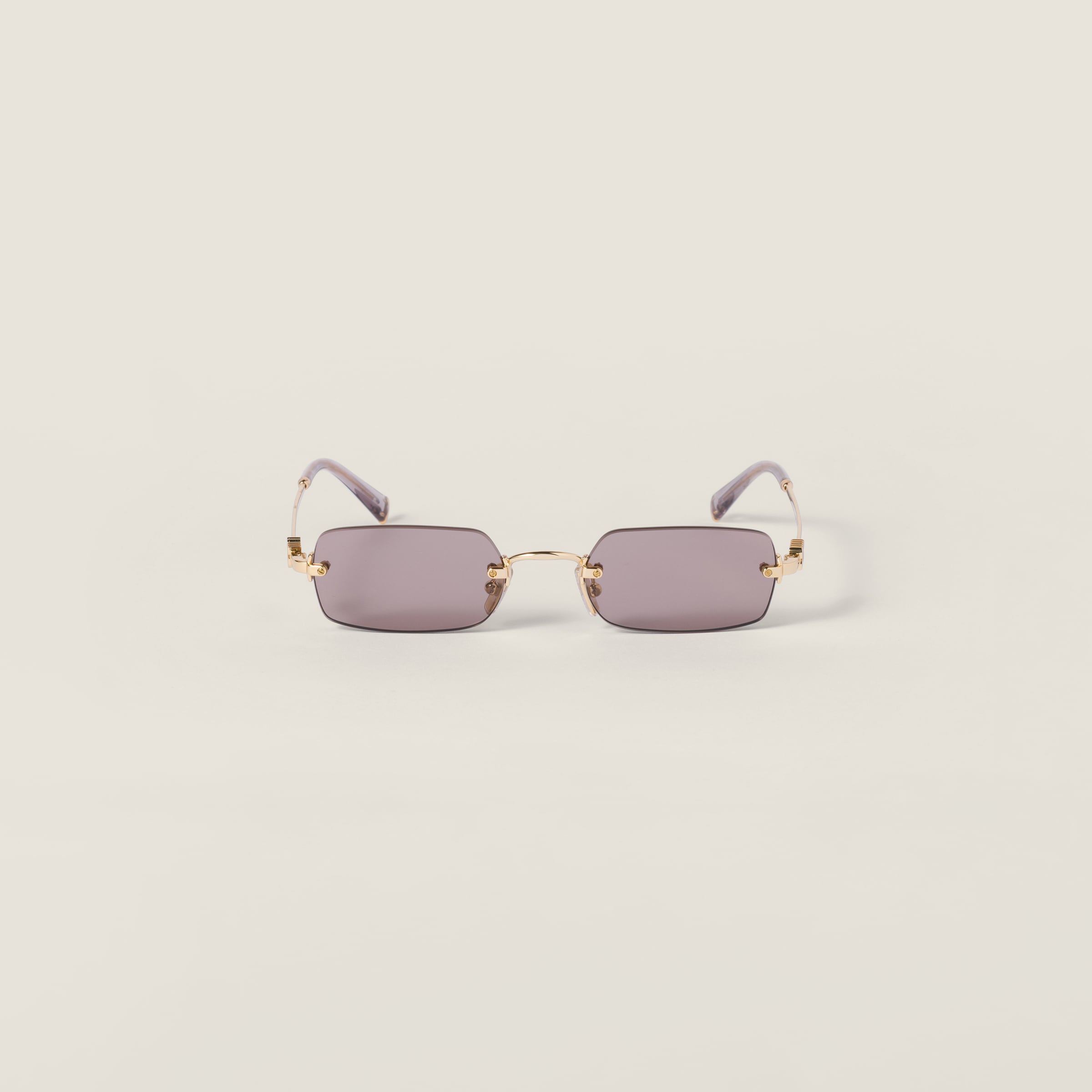 

Солнцезащитные очки из коллекции miu miu eyewear MIU MIU, лиловые линзы