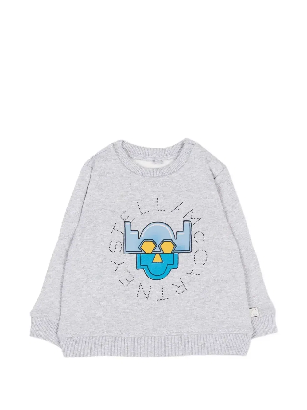 Свитшот с графическим принтом Stella McCartney Kids, серый