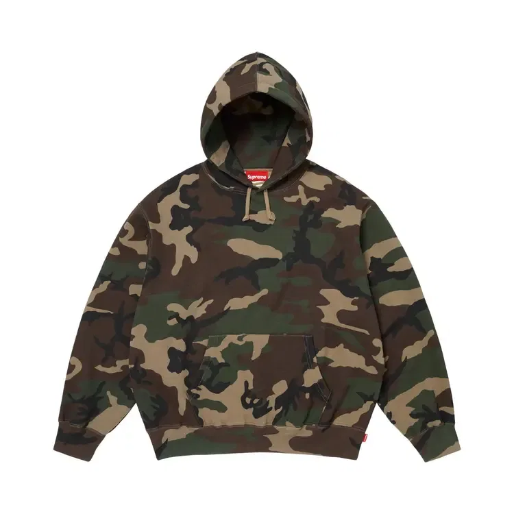 Толстовка с атласной аппликацией и капюшоном Supreme, зеленый