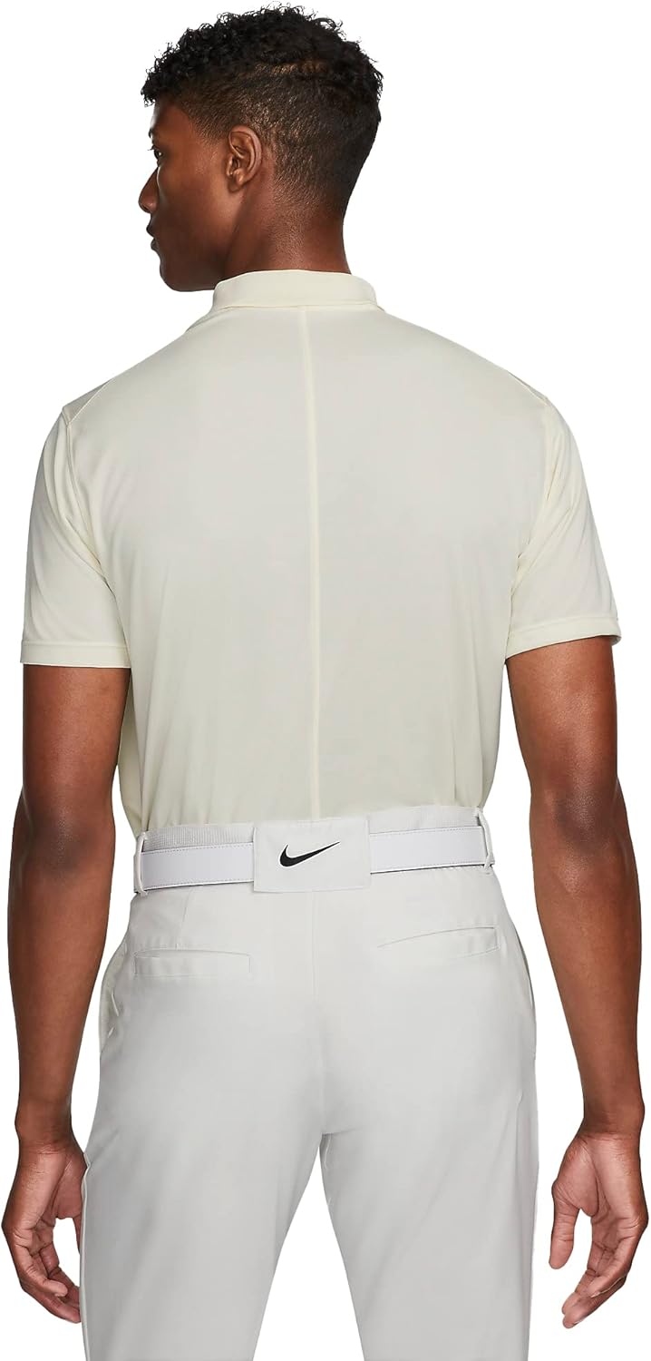 Мужская футболка-поло для гольфа Nike Dri-fit Victory Solid, Coconut Milk/White — фото 2