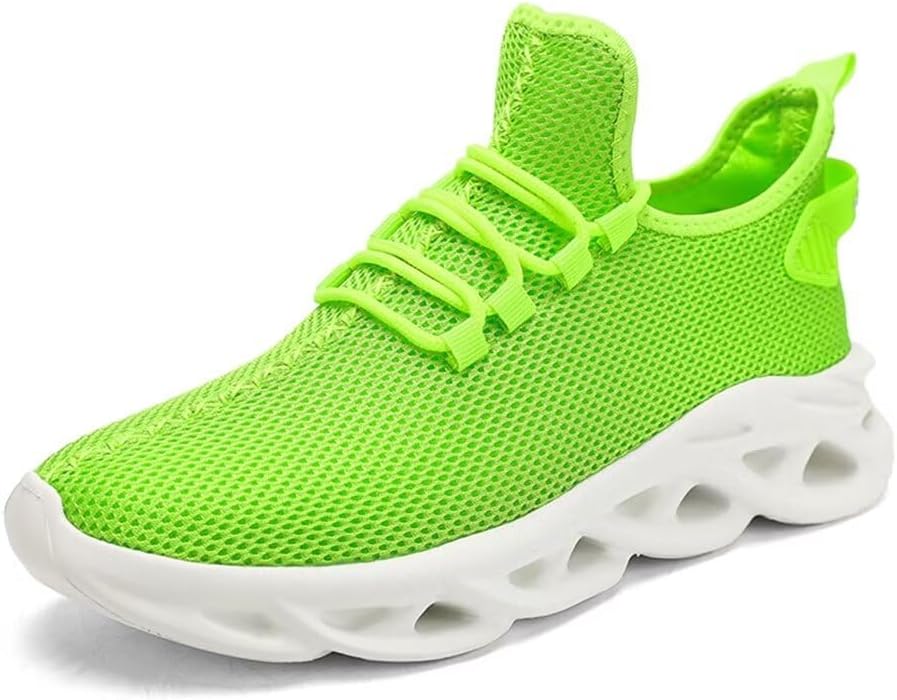 

Мужские кроссовки Jakcuz однотонные, стильные, без шнурков, противоскользящие, удобные, с сеткой, для спорта, прогулок и тенниса, зеленый